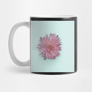 Isolated Flower on Turquoise Mug